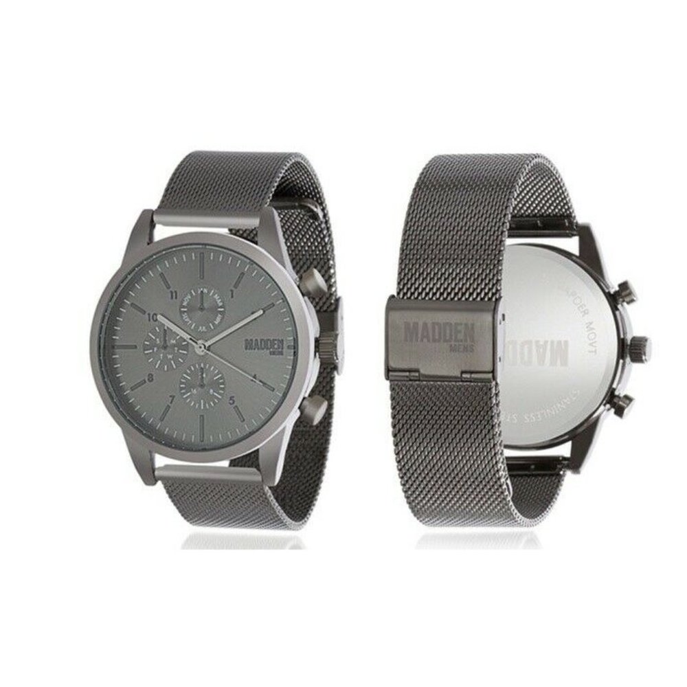 Steve Madden Men's Stainless Quartz Watch Alloy